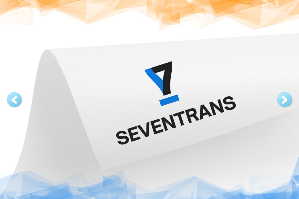 Дизайн логотипа для «SevenTrans» вид 1