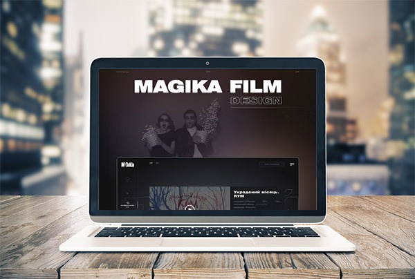 Разработка сайта для компании «Magika film» вид 2