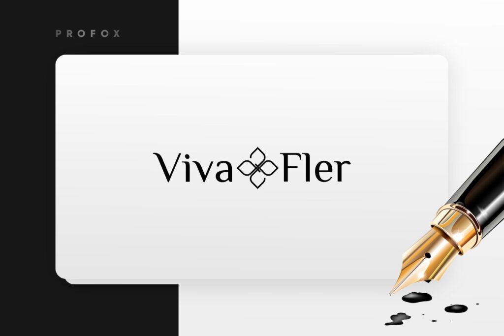 Дизайн логотипа для бренда «Viva Fler» вид 1