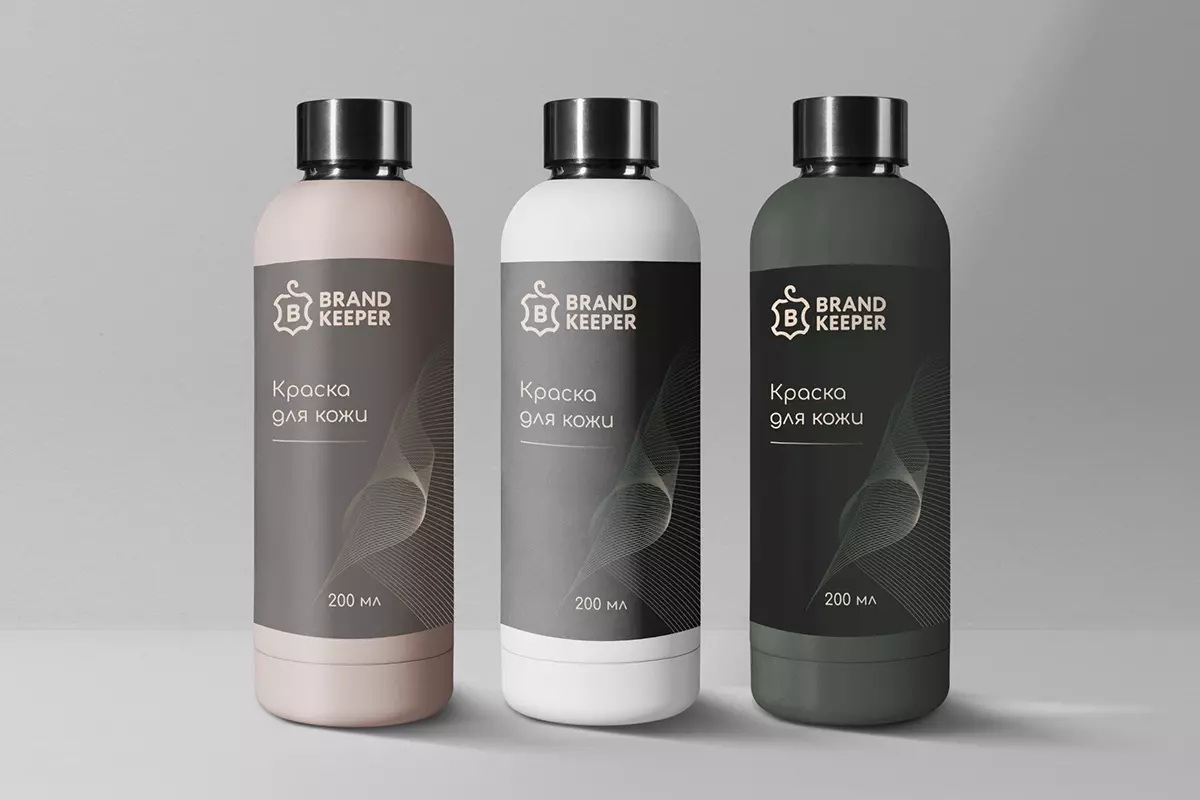 Разработали дизайн этикетки краски для кожи