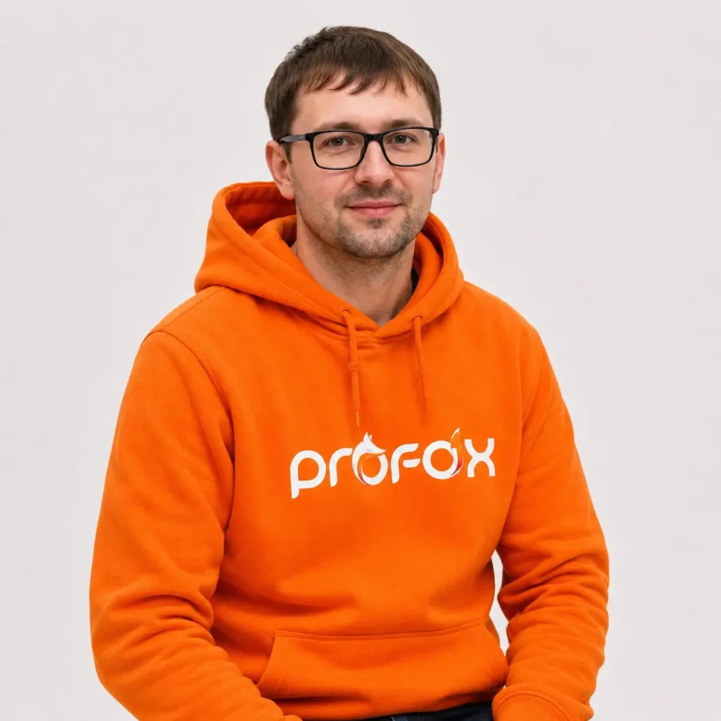 Даниил - фронтенд-разработчик веб-студии ПРОФОКС
